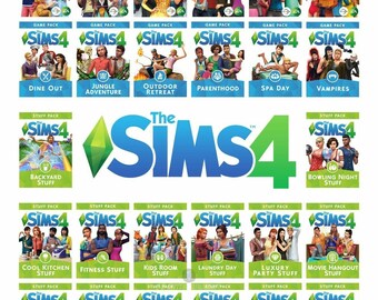 Sims 4 Pc + All Expansion Packs (DLC) (For Windows)