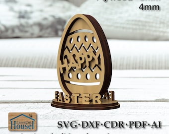 Easter EGG Laser Cut File for Glowforge