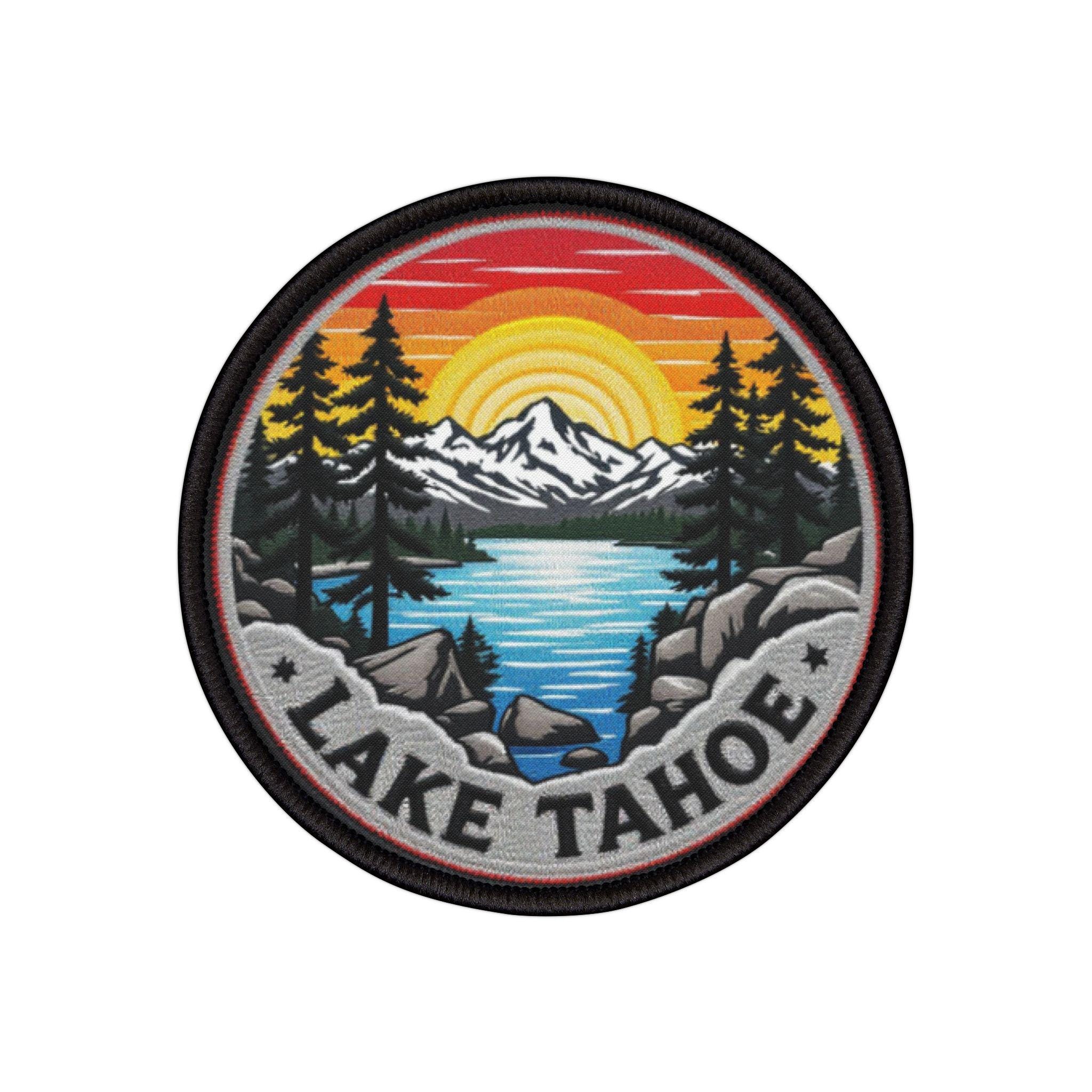 Embroidered Iron-On Patches - Lake Tahoe Patch, Travel Patch, DIY Patch, Outdoor Patch, Nature Patch