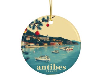 Antibes France Ceramic Ornament