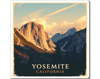 Yosemite California Magnet - Nature Inspired Fridge Decoration, Travel Souvenir Magnet, Gift for Outdoor Enthusiasts, Wilderness Adventure