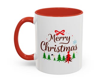 Christmas Coffee Mug, Holiday Tea Cup, Festive Hot Cocoa Mug, Winter Drinkware, Seasonal Gift Idea