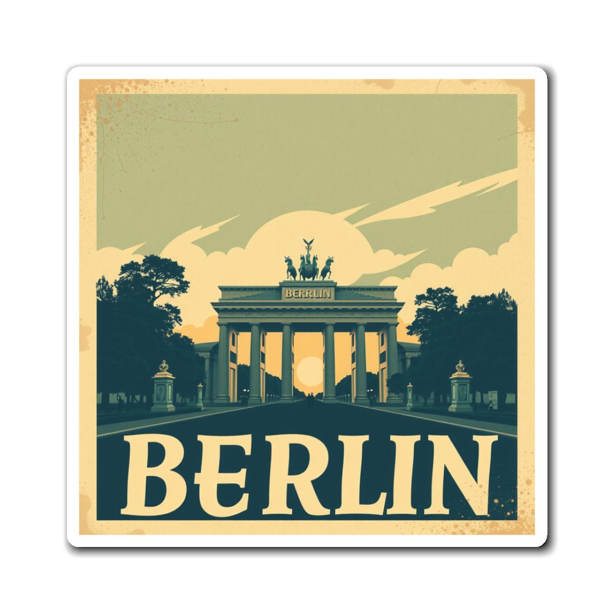 Berlin Magnets - Vintage Travel Souvenir, Berlin Wall Art, Unique Gift for Travelers, Home Decor, Refrigerator Magnet