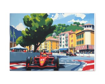Monaco Racing Canvas