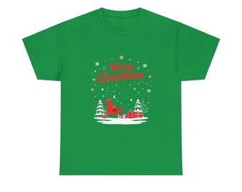 Christmas T-Shirt, Holiday Tee, Festive Shirt, Xmas Apparel, Winter Top, Unisex Heavy Cotton Tee