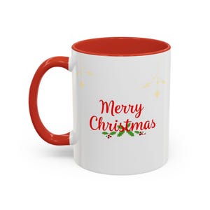 Christmas Coffee Mug, Holiday Tea Cup, Winter Ceramic Mug, Festive Hot Cocoa Mug, Xmas Drinkware Gift