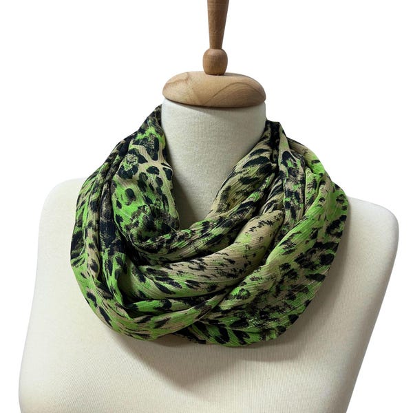 Neon Tones Flannel Scarf - LIME MULTI (Pack of 6) main image 0