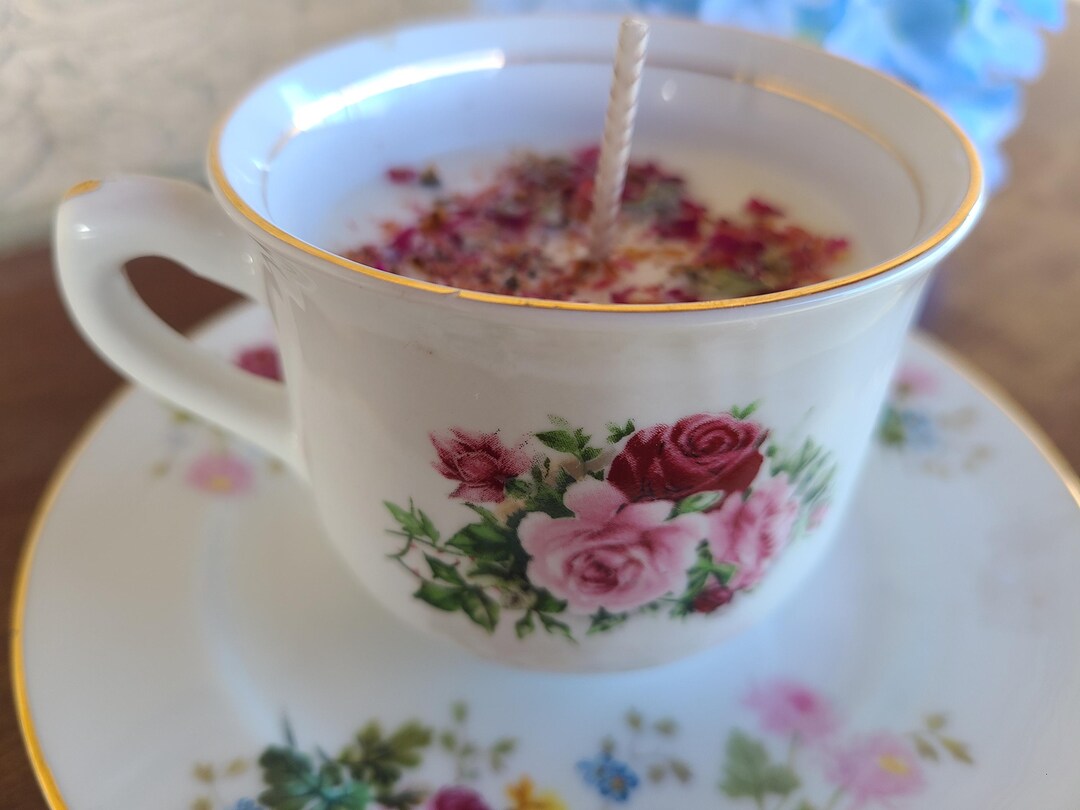 Tea Cup Candle - Etsy