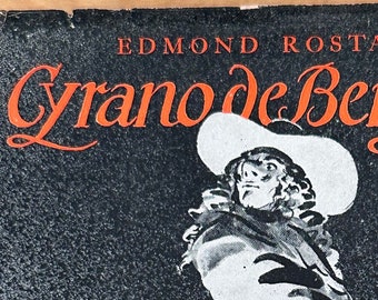 VINTAGE HARDCOVER book "Cyrano de Bergerac" by Edmond Rostand/1951/book lover gift/