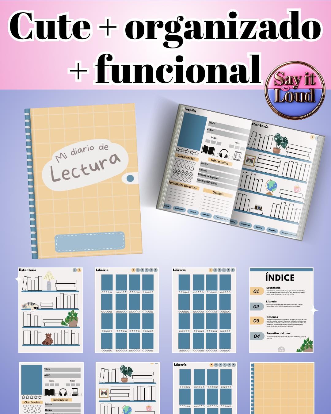 Digital Reading Journal 100+ Pages for Goodnotes & iPad | Hyperlinked ...