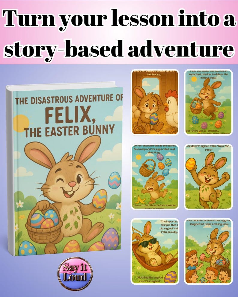 Felix A Little Rabbit Easter ESL Story & Activities Pack | 29-page Printable With ...