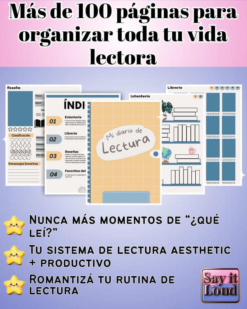 Digital Reading Journal 100+ Pages for Goodnotes & iPad | Hyperlinked ...