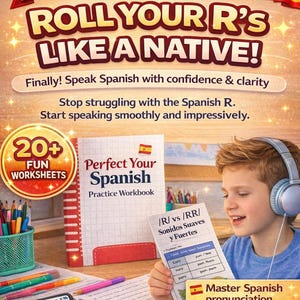 Spanish Pronunciation Practice eBook + Audio | 20+ Page PDF with Tongue Twisters, Minimal Pairs & Listening Activities for Spanish Learners