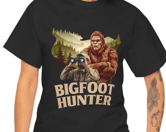 Bigfoot Hunter T-Shirt: Sasquatch Cryptid Adventure Tee