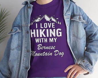 Bernese Mountain Dog Hiking Tee: Unisex Dog Lover Gift