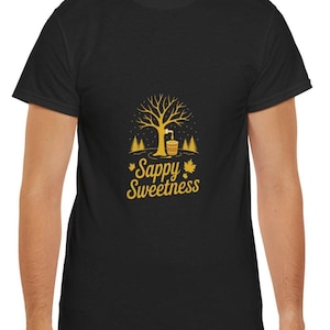 Ahornsirup-Enthusiasten-T-Shirt, Unisex-T-Shirt, Baumsafternte-Shirt, Naturliebhabergeschenk, Baumzapfen oben