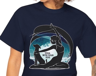Yoga With Dog T-Shirt: Meditation Pose, Animal Lover Tee
