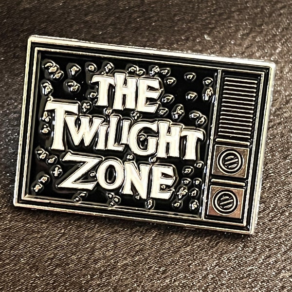 TWILIGHT ZONE - Silver Plated Enamel Pin / Badge