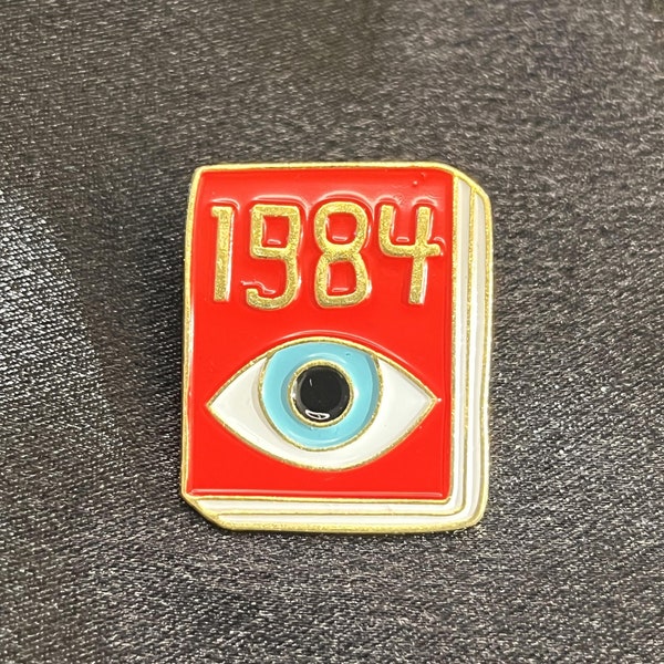 1984 GEORGE ORWELL - Gold Plated Enamel Pin