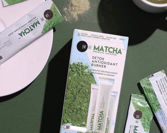 Matcha Premium Japanse detox-thee met aardbeiensmaak, Matcha-thee