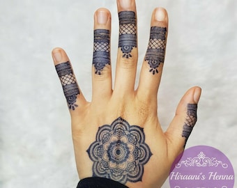 Tatuaje semipermanente natural de jagua en gel, adhesivo para tatuaje nupcial, mandala, henna, jagua, tatuaje temporal de henna, tinta de jagua.