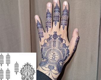 Natural Semi-Permanent Tattoo Jagua Gel Tattoo Sticker Bridal Henna Jagua Henna Temporary Tattoo Jagua Ink Stain