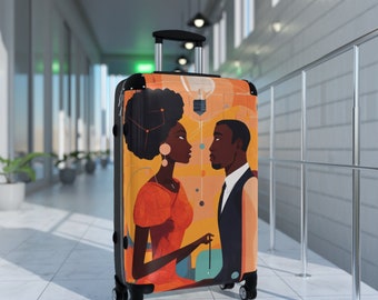 Whimsical Art Suitcase by Blaq Suitcase