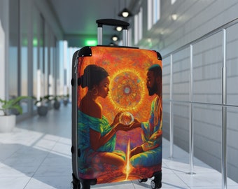DMT/psychedelische kunstkoffer van Blaq Suitcase