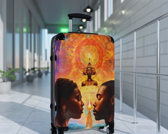 DMT/psychedelische kunstkoffer van Blaq Suitcase