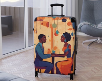 Whimsical Art Suitcase by Blaq Suitcase