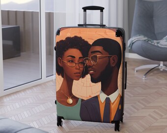 Whimsical Art Suitcase by Blaq Suitcase