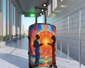 DMT/Psychedelic Art Suitcase by Blaq Suitcase