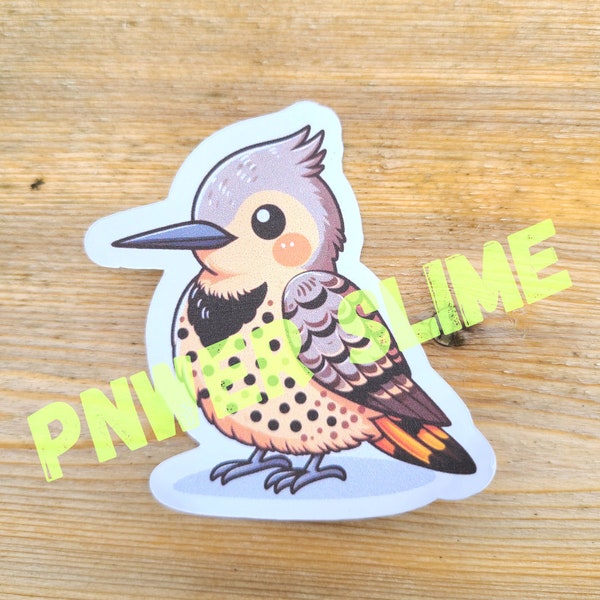 Northern Flicker Backyard Bird Sticker Waterproof Vinyl Art Sticker Decal