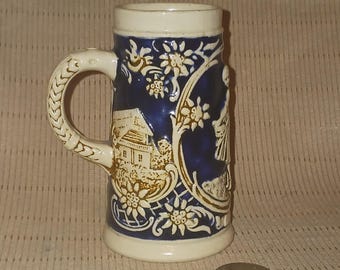 Beer Stein 4" X 2" Miniature-Girl and Boy Dancing