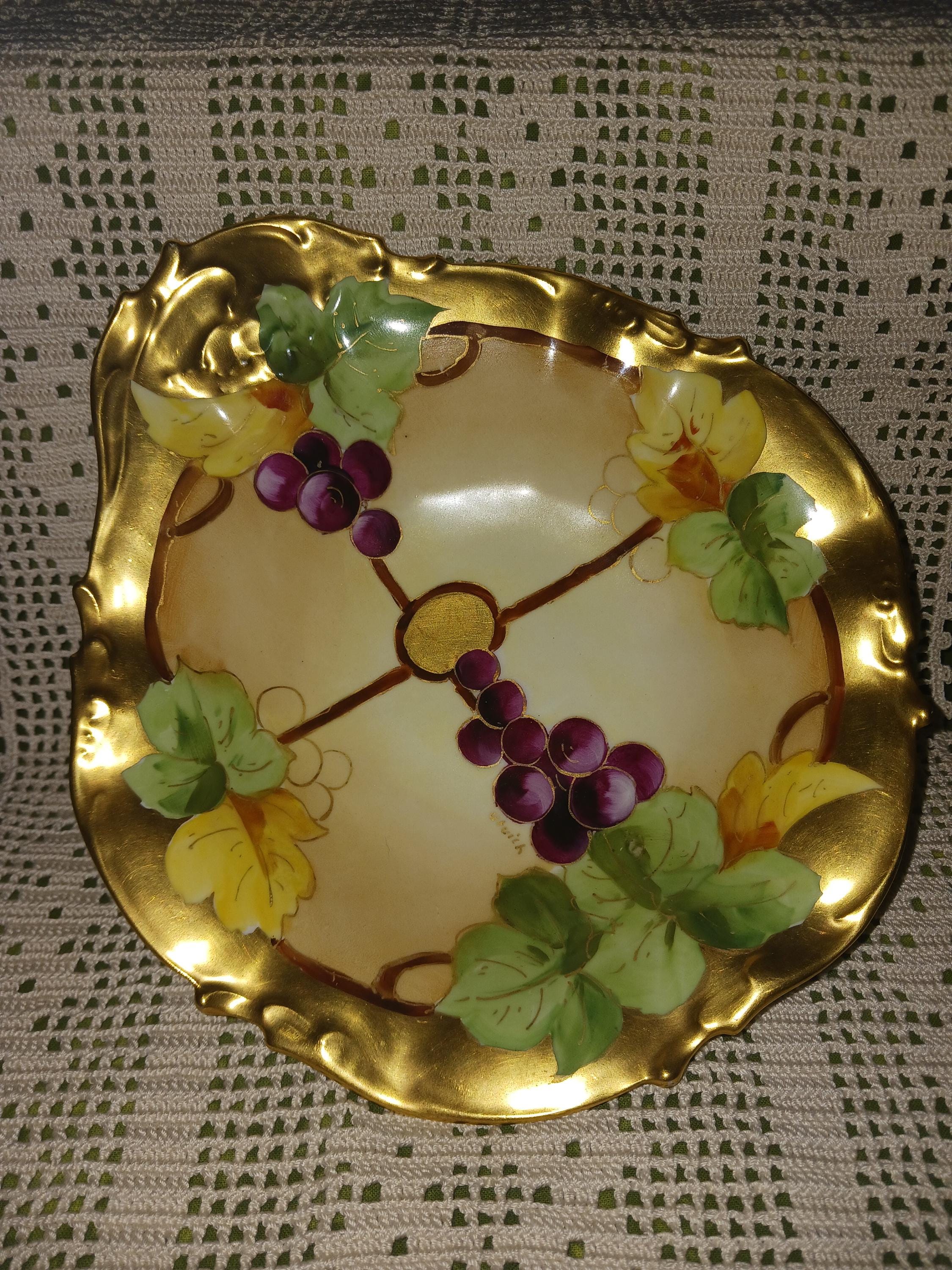 Limoges Grape Bowl - Etsy