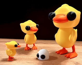Repo Duck Apex Predator | Cute Mini Desk Buddy | 3D Printed Figure | Gaming Gift | Small, Medium, Large Sizes | Orange, Black, Yellow