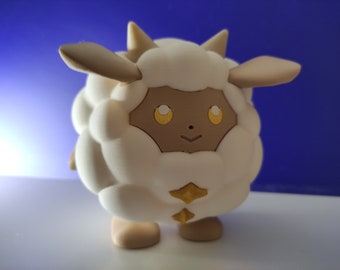 Palworld Lamball - 3D printed fan art sheep toy / High quality print for gaming room, decor / Gift for fans