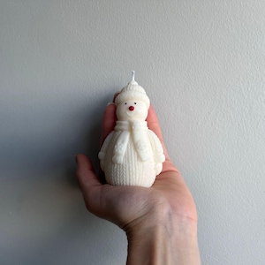 Snowman Candle