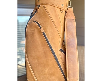 Boot Leather Golf Bag Med Size 9”