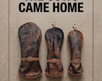 Head Cover, Leather Driver Cover,HOH, Suede & Sherpa liner/1 cover…. /Optional sizes available and sold separately!