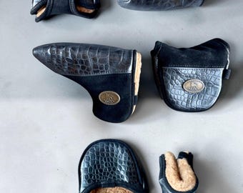 Putter Cover , Leather Putter covers Embossed Leather Golf Head Cover: Sheep Hair Lined Luxury Multiple leather colors!