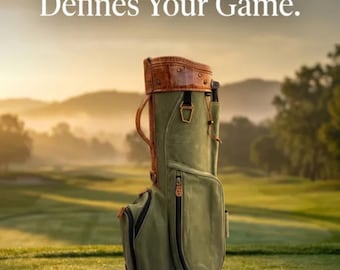 Stand bag Leather Trim & Waxy Canvas. Lightweight 6.5 lbs.