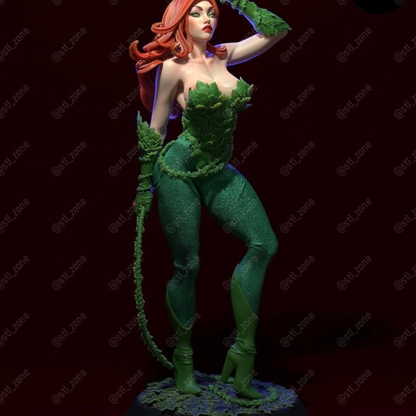 Poison Ivy by DC Comics 3D figure resin printed in 12K