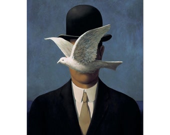 René Magritte, Los que aman a René Magritte, René Magritte PÁJARO, El arte de la reproducción, ¡listo para colgar! Decoración hogareña