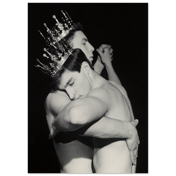 Robert Mapplethorpe, Two Men Dancing Photo Print, Gay Photography, Black and White Photography Prints, Vintage, Photography Art Print