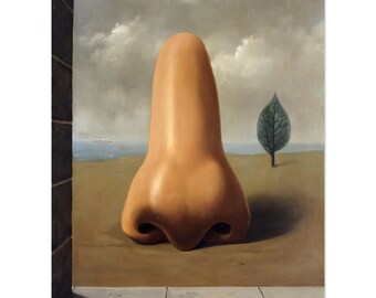 René Magritte, René Magritte Lovers, René Magritte NOSE, The Art of Reproduction, ready to be hanged! Home Decoration