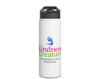 Kindness Creators Stainless Steel Water Bottle, Standard Lid