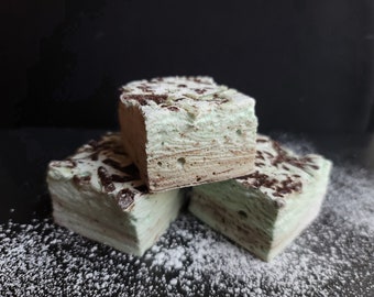 Mint Chocolate Marshmallows ~ Handcrafted ~ St. Patty's Day ~ Special Occasion Candy ~ Gourmet Gift