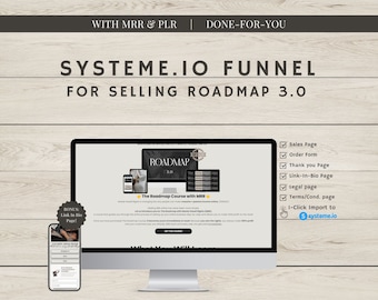 Roadmap 3.0 Systeme.io Sales Funnel Template: Done-For-You Digital Marketing Guide with Master Resell (MRR) and Private Label Rights (PLR)