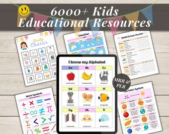 Kids Printable Digital Products Educational Resources Activity Worksheets Kid Planner Journal Coloring Printables Teachers Activities Sheets